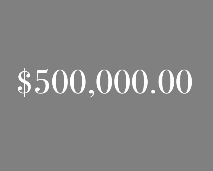 $500,000